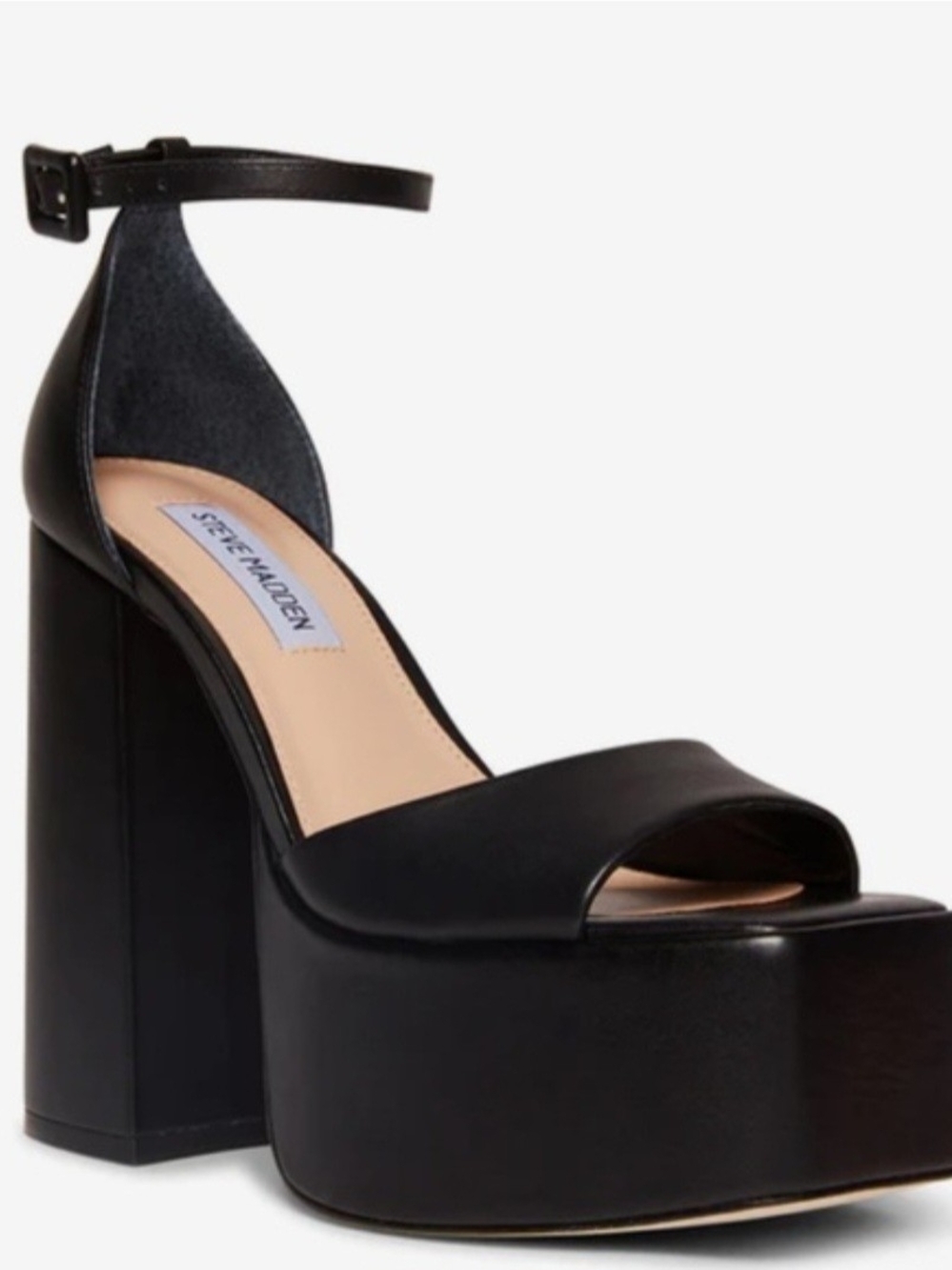 Steve Madden Black KASSIANI Blocked Heels